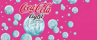 Картинка Coca Cola  отрекламируют великие итальянские бренды Версаче, Миссони,  Фенди, Москино